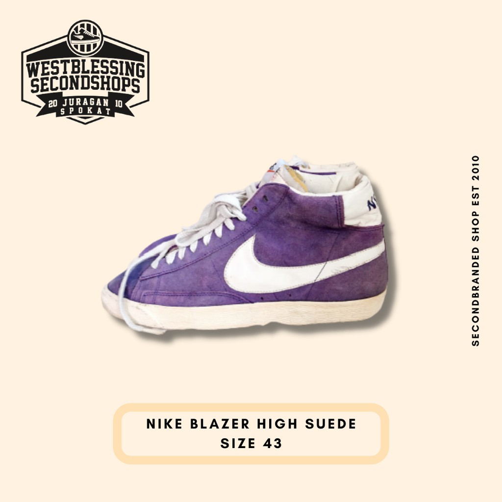 NIKE BLAZER HIGH SUEDE (PRIA/WANITA) SIZE:43