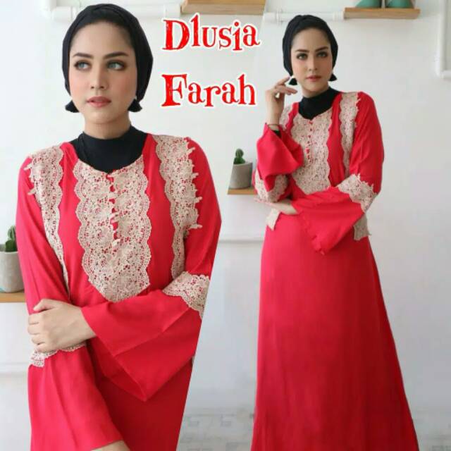 Daster arab DLUSIA FARAH Dress Rayon Original