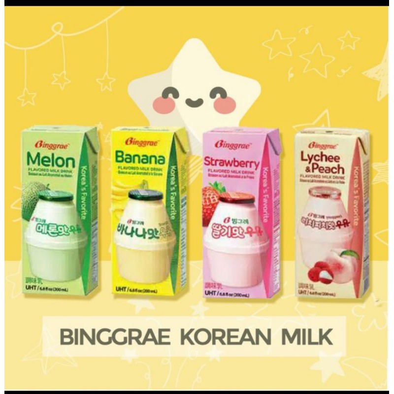 Jual Binggrae Korean Milk 200 ml | Susu Binggrae Korea | Shopee Indonesia