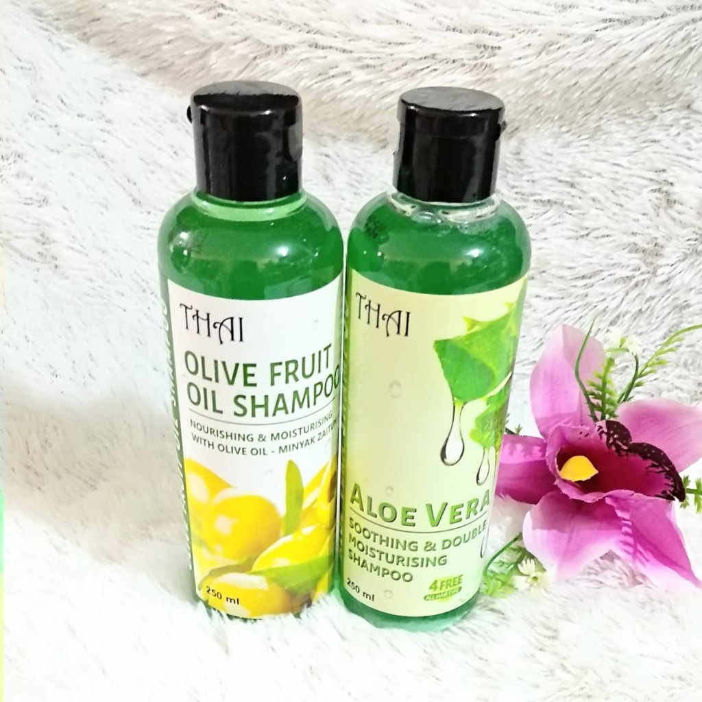 ⭐BAGUS⭐ THAI Shampoo Olive Fruit Oil / Aloe Vera | Shampoo 250ml