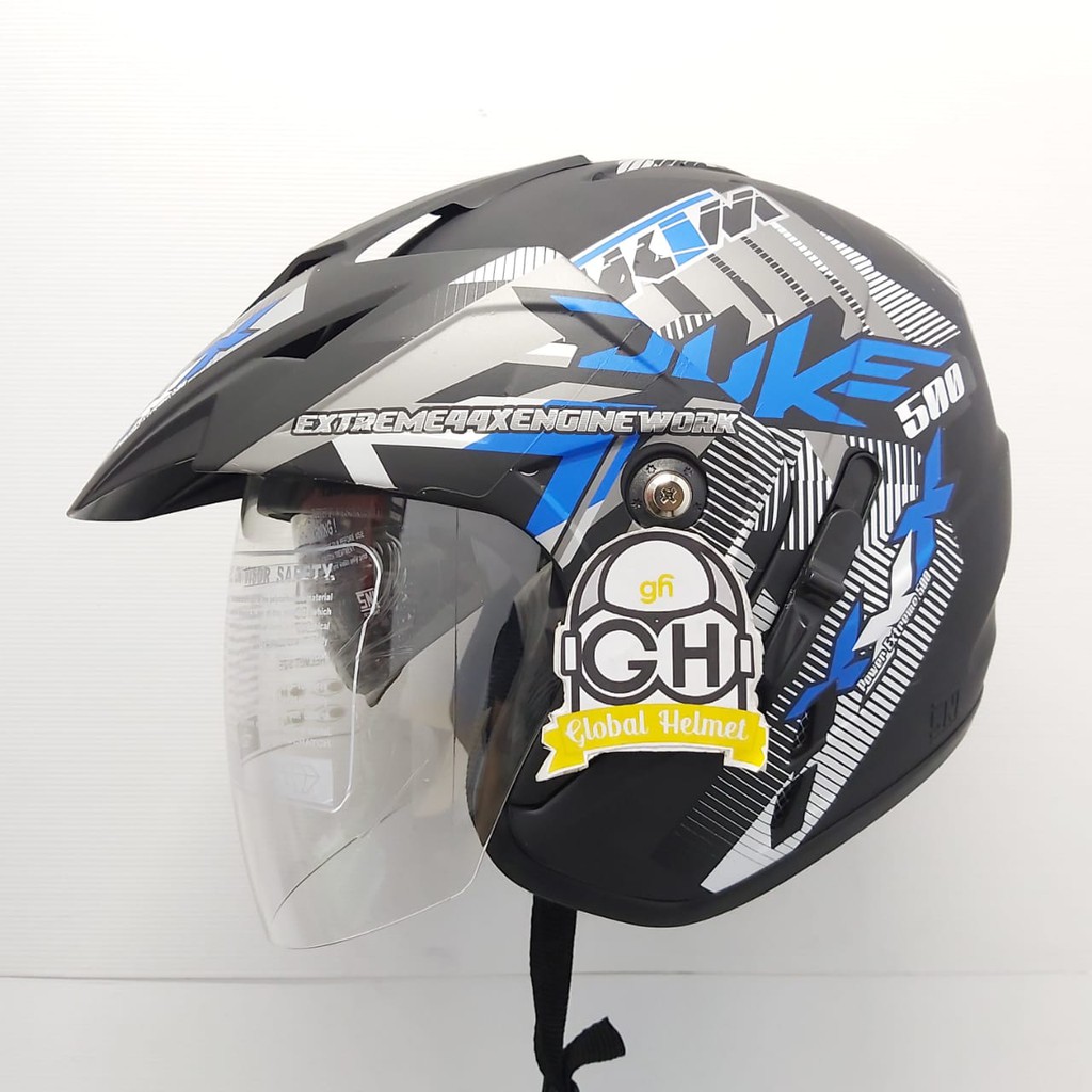 HELM HALFFACE MURAH DOUBLE VISOR HELM MURAH 2 KACA