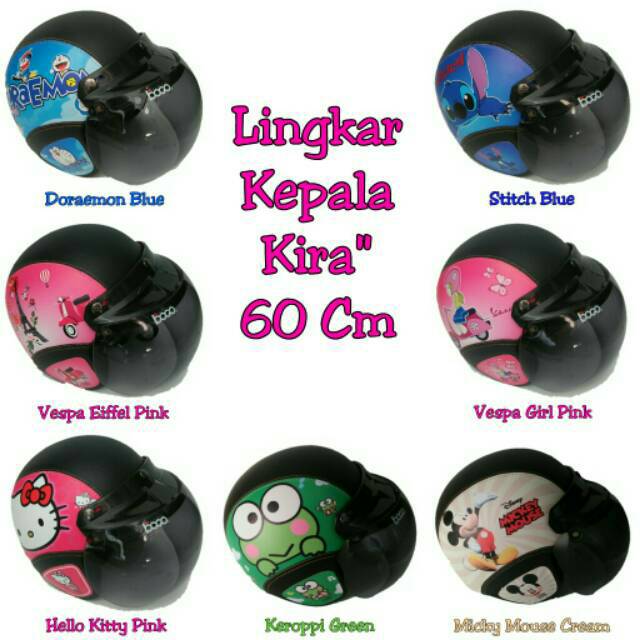 [FREE MASKER] Helm Bogo Dewasa Dengan Kaca Original BOGO Model Setengah Leher