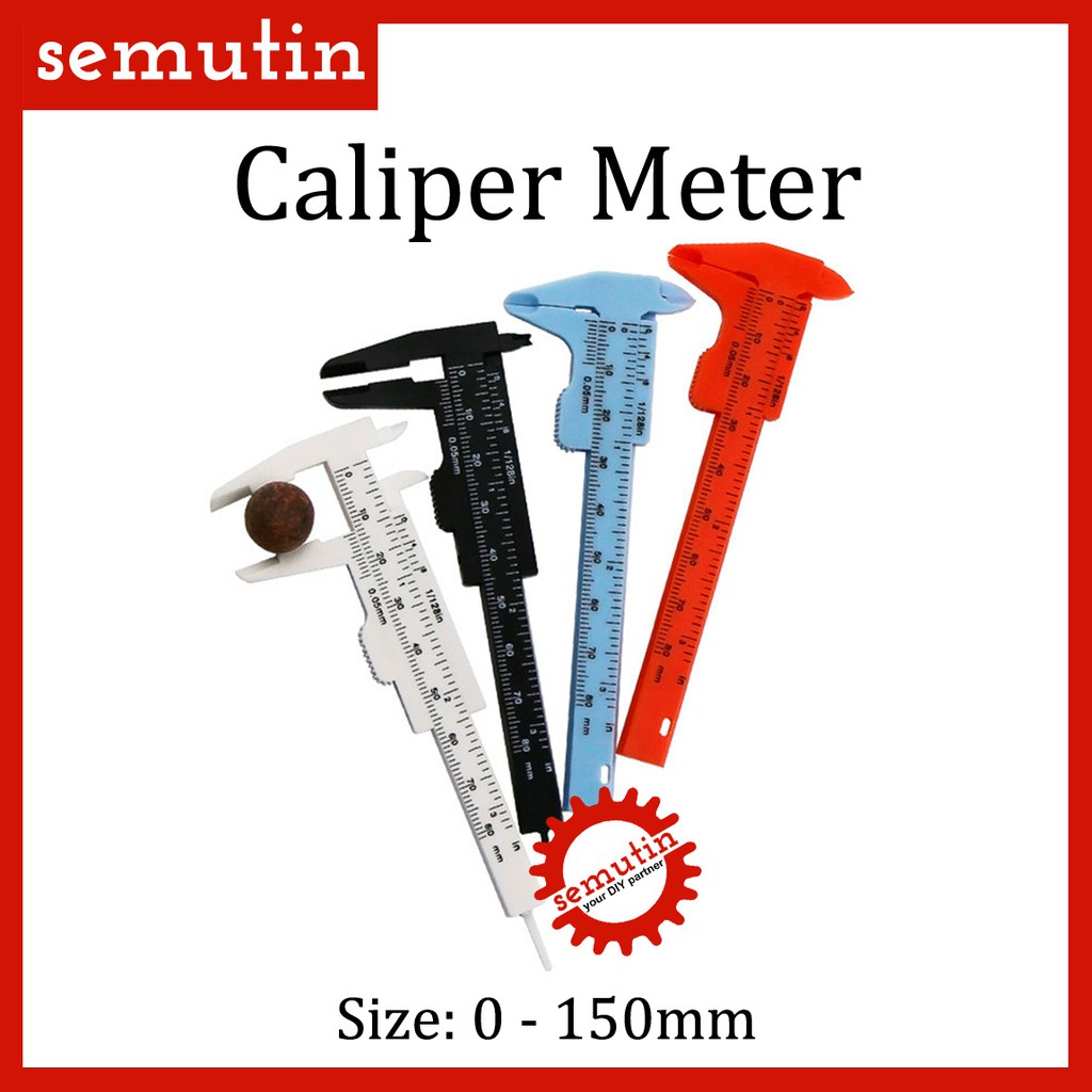

Caliper Meter 0-150mm / Penggaris Vernier / Jangka Sorong / Plastik Mini
