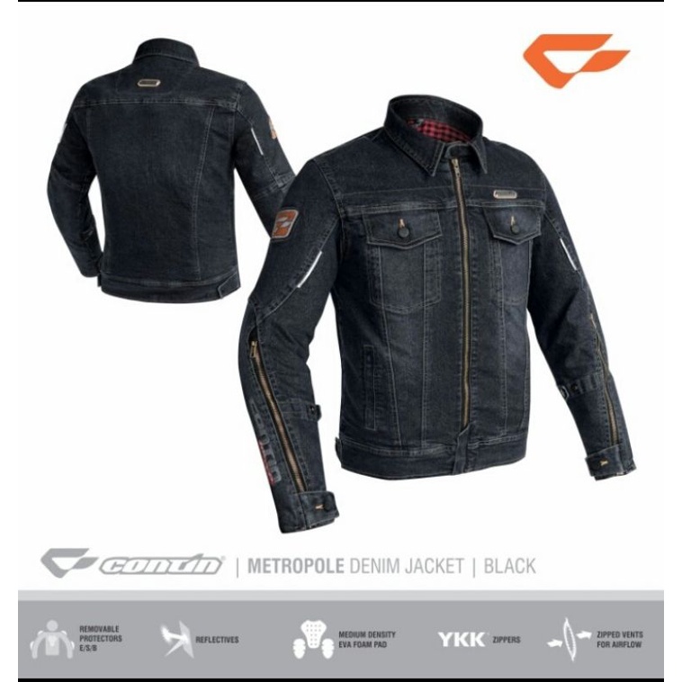 Jaket Contin Metropole Jaket Touring Jaket Denim Jaket Metropole