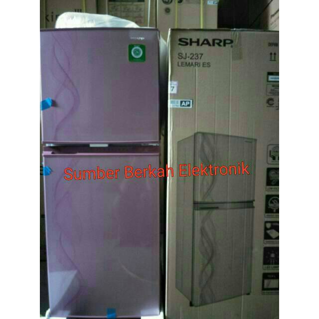 KULKAS SHARP SJ 237 ND LEMARI ES sharp kulkas 2 pintu 187 liter murah bandung