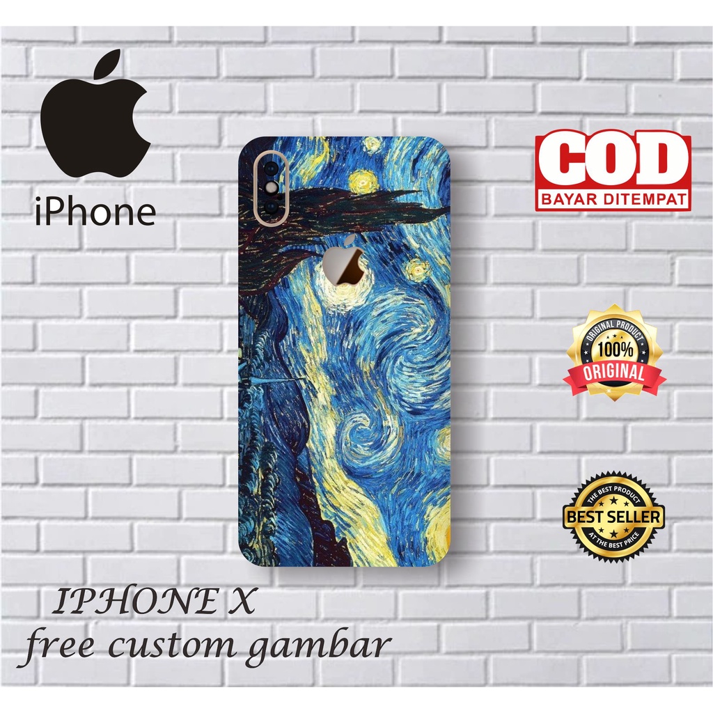 GARSKIN/STICKER HANDPHONE IPHONE X CUSTOM