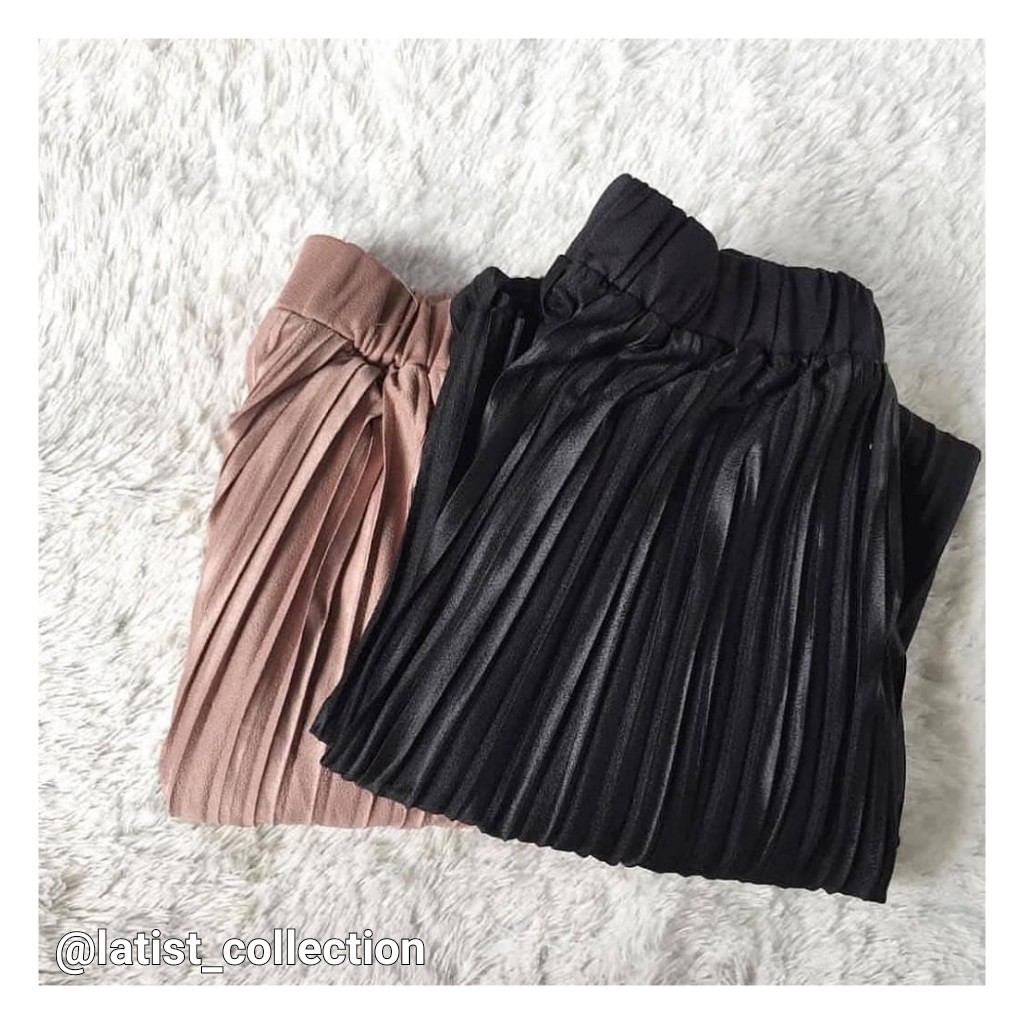 Culottes Plisket Import Lurus/Kulot Plisket Lidi All Size/Kulot Plisket Korea/Celana Plisket