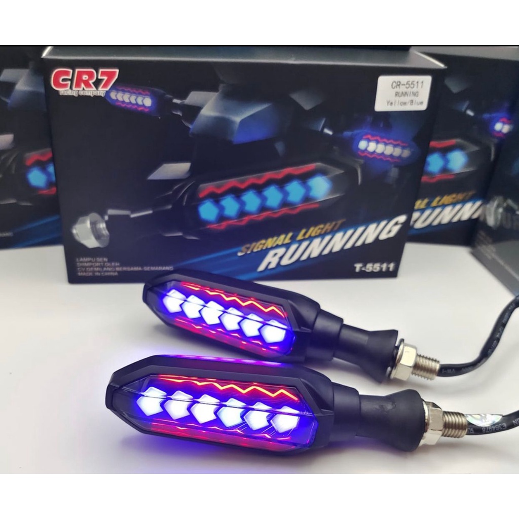 NEW Sein Running Led Panah 2 Sisi Sein Runing Vixion Cbr Cb Klx Xabre Taiger Scorpio Crf Lampu Sen Led Sein Led Vario ADV PCX CB150