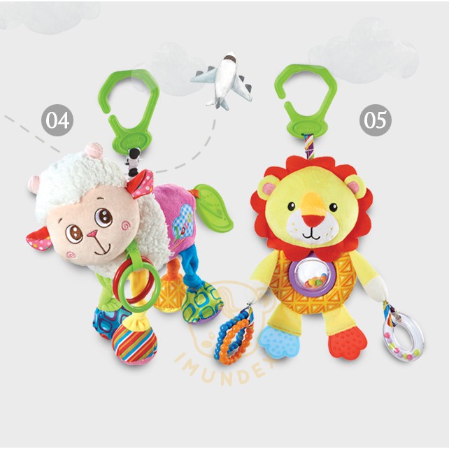 IMUNDEX boneka multifungsi / Teether gigitan / rattle / Kerincingan Mainan Bayi Anak Soft Toys-2