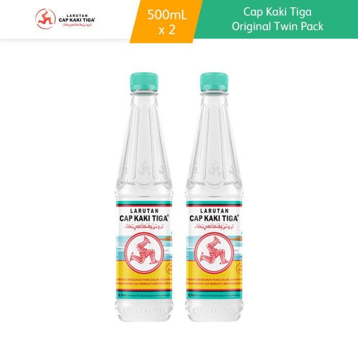 

COD Twinpack Cap Kaki Tiga Original Botol 500 ml