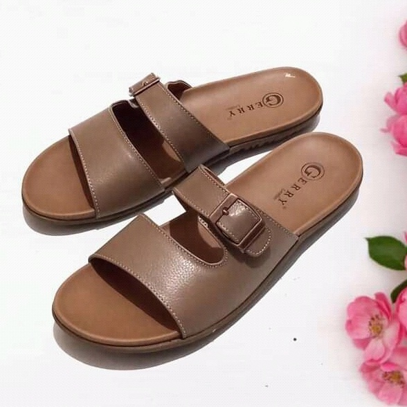 sandal wanita kulit asli terbaru 2021/kulit asli/fashion wanita/viral/sandal wanita murah