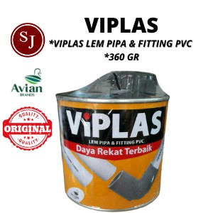 LEM PEREKAT PIPA FITTING PVC PRALON / PLUMBING VIPLAS 360 GRAM KALENG BUKAN ISARPLAS X TRUEGLUE