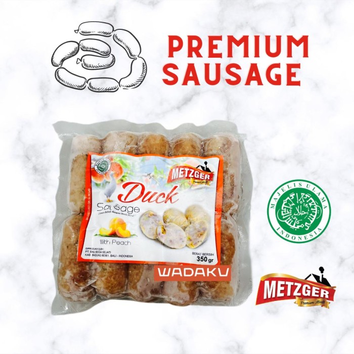 

Sosis bebek Duck & Peach Halal Metzger