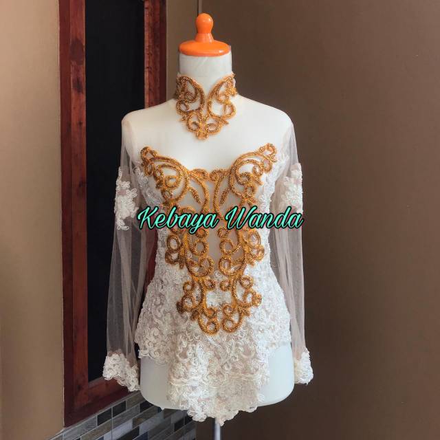 Kebaya Akad Atasan Full Payet / Kebaya Pengantin / Kebaya Korneli / kebaya Wedding