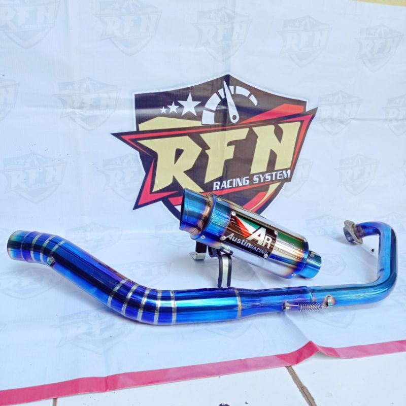 Jual Knalpot Austin Racing Blue Fire Spark Rx Sniper Mx Exciter R