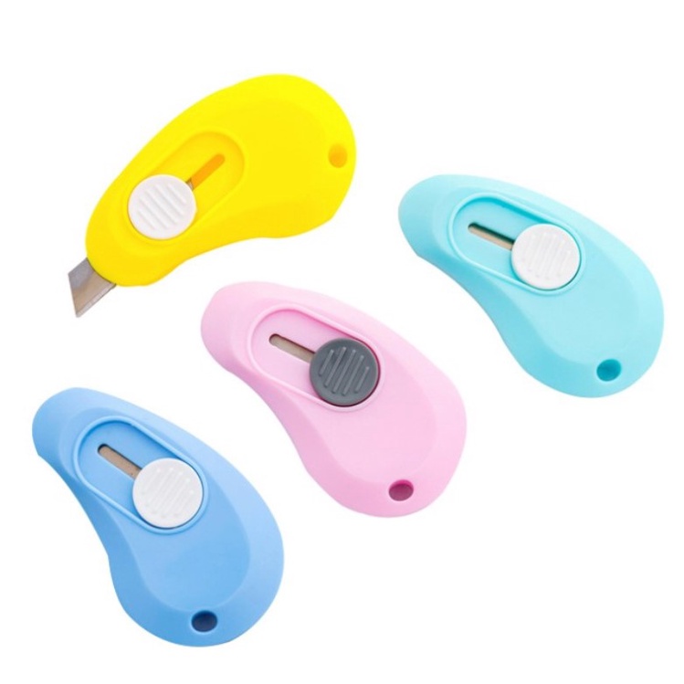 

cutter kecil travel lucu love mini small knife office travel warna random