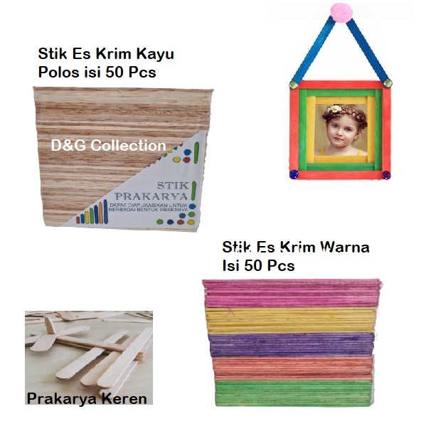 STIK ES KRIM  KAYU/ STIK ES KRIM WARNA/ MAINAN STIK ES KRIM