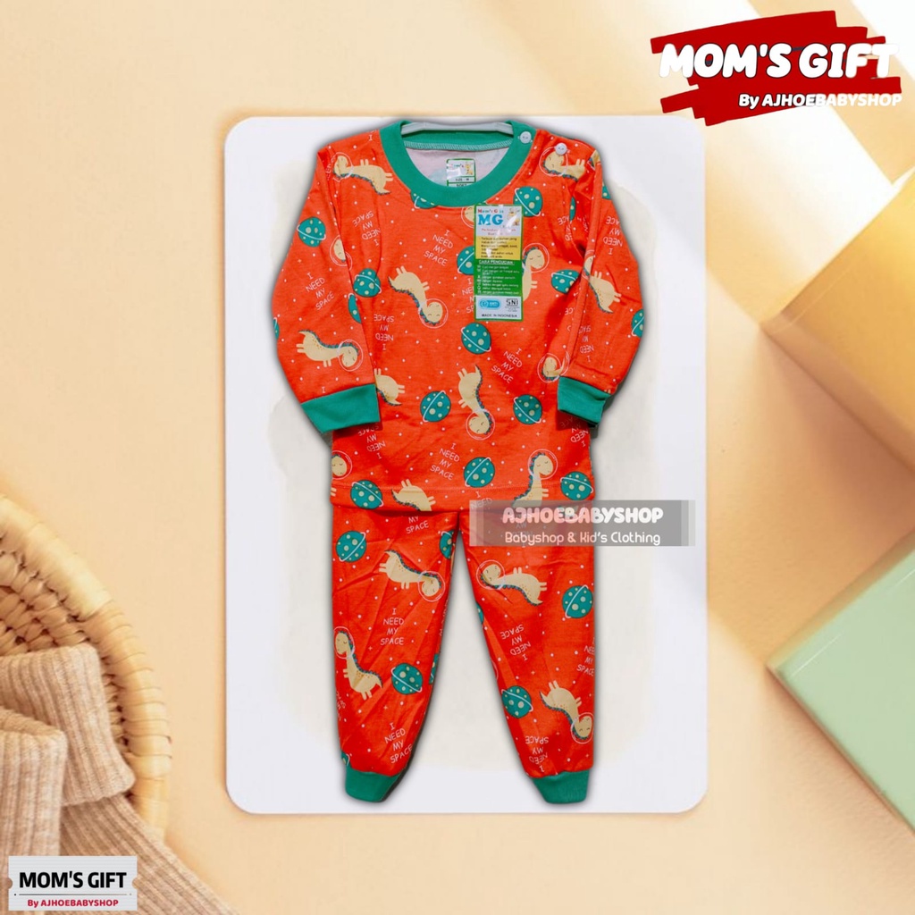 3 PCS | MOM'S GIFT KATUN ASLI 100 % Setelan Baju Pendek Celana Panjang SETELAN  MOM'S GIFT mirror velvet art 259