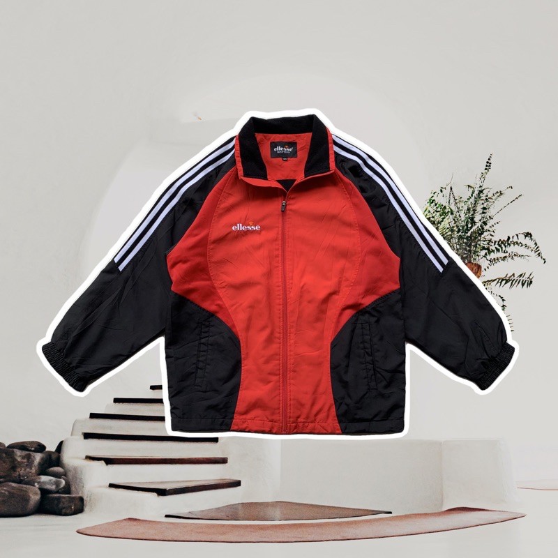 Ellesse Sportivo Track Jacket Black Red