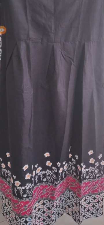 Gamis Batik Modern Kombinasi Syantika