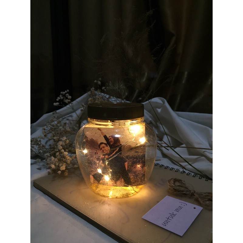 

Photo in jar lighting kado ulangtahun anniversary