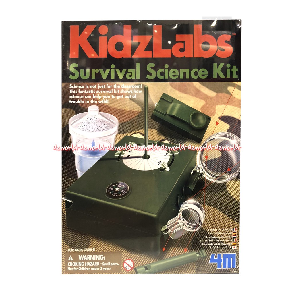 Kidzlabs Survival Science Kit 4M Mainan Science Untuk Bertahan Hidup