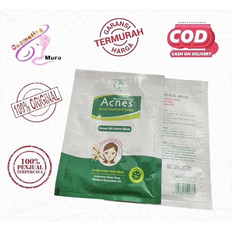 Acnes sheet mask topeng // acnes sheet mask oil control masker