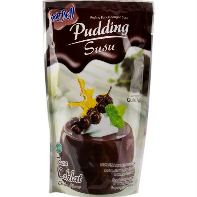 

Nutrijel puding susu rasa coklat