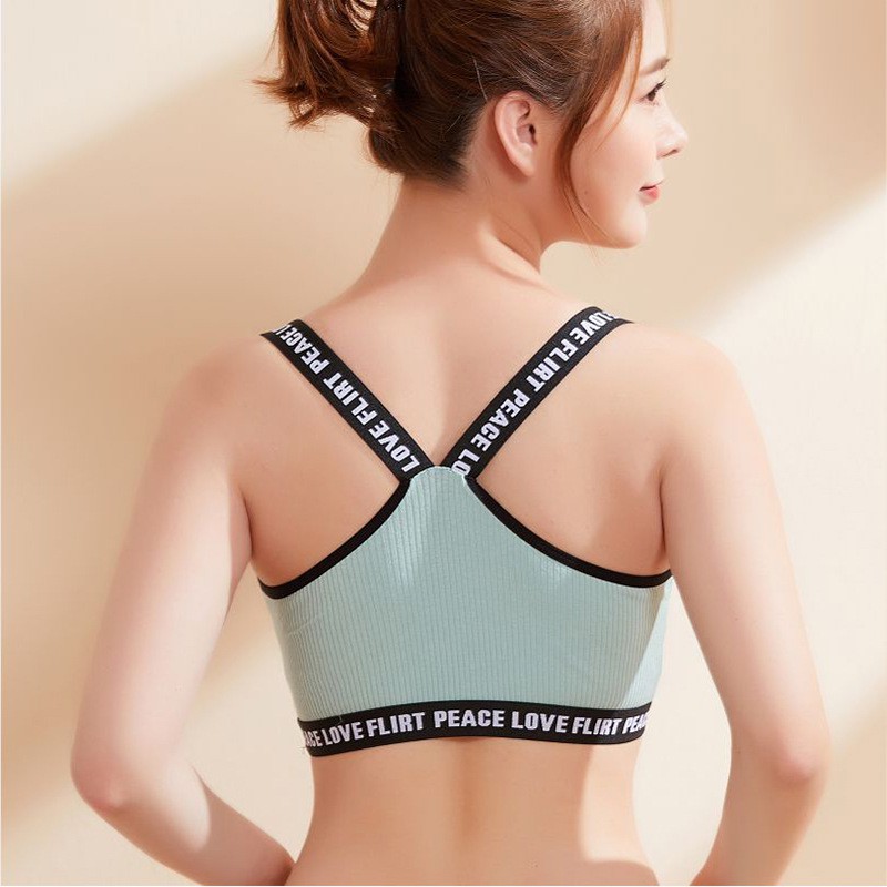 ❀ Chingu ❀ PW086 COD Sport Bra Olahraga Push Up Gym Yoga Tanpa Kawat  Halus Elastis Import Surabaya