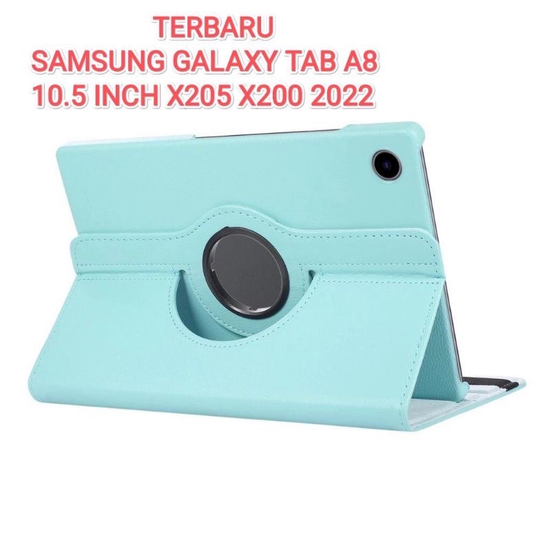 Sarung Lotary Bahan Kulit Samsung Tab A8 10.5 LTE X200 X205 - UA