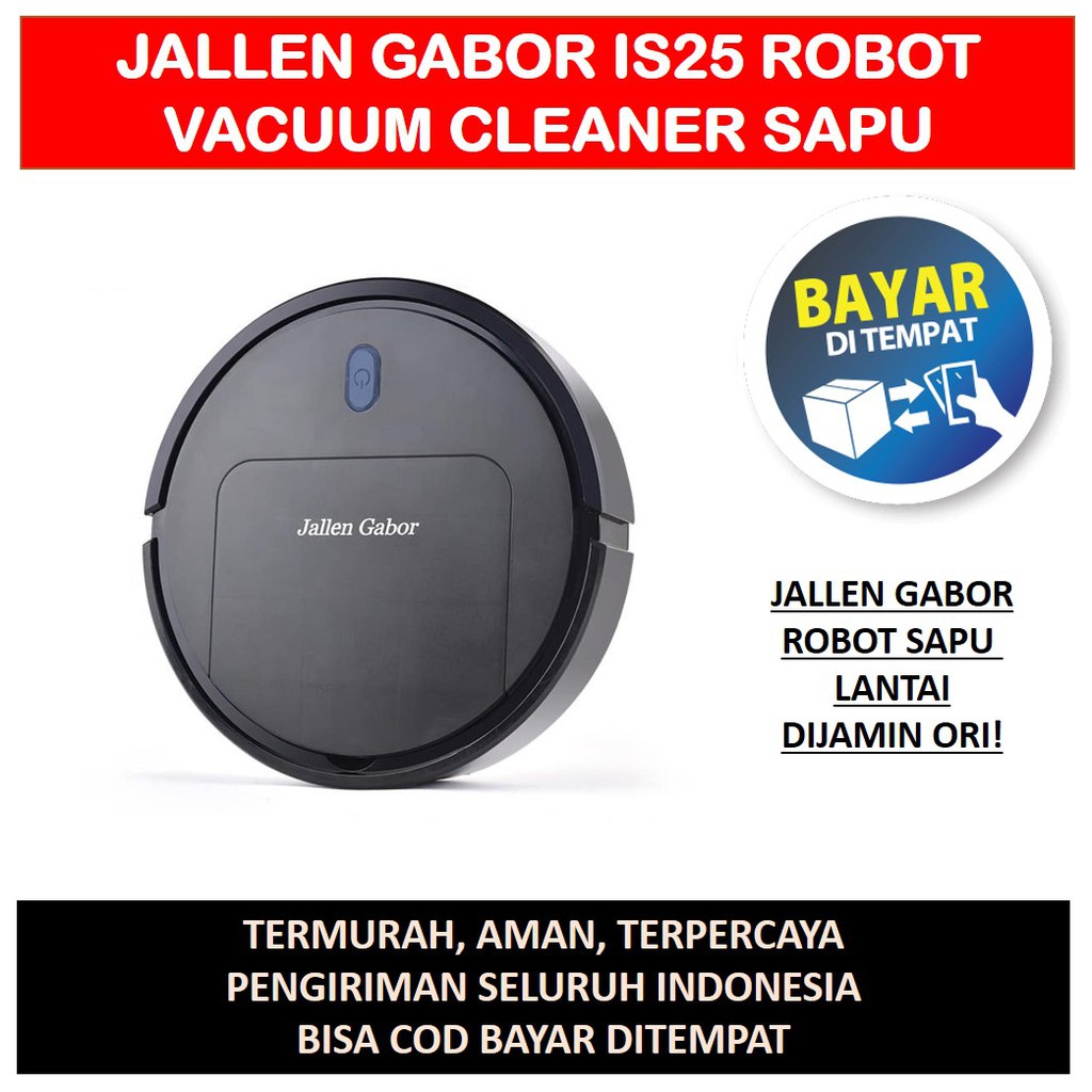Vacum Vacuum Cleaner Robot Pembersih Lantai Jallen Gabor IS25 Original Sweeping Sapu Ori Original