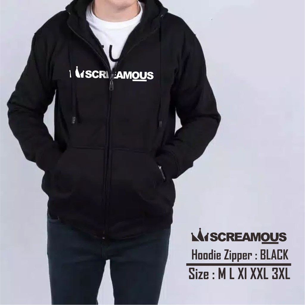 SWEATER HOODIE ZIPER POLOS TERMURAH /HOODIE SCREAMOUS  TERLARIS KUALITAS PREMIUM