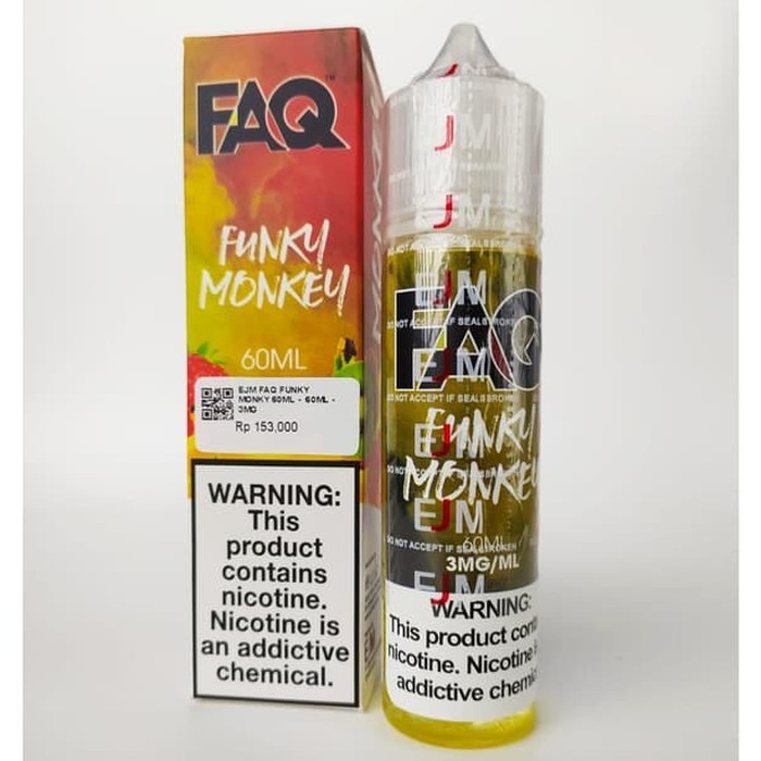 FAQ Funky Monkey 60ml Liquid U.S by Ejuice Murah - authentic