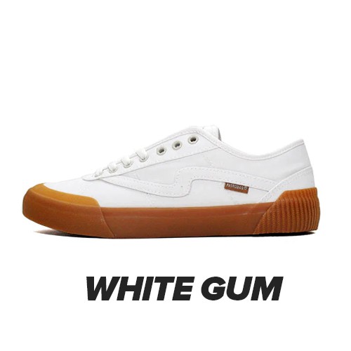 Sepatu Sneakers Pria Patrobas Equip Low Black White / Charcoal Grey / All Black / Navy / Gum / Maroon Original 100%-White Gum
