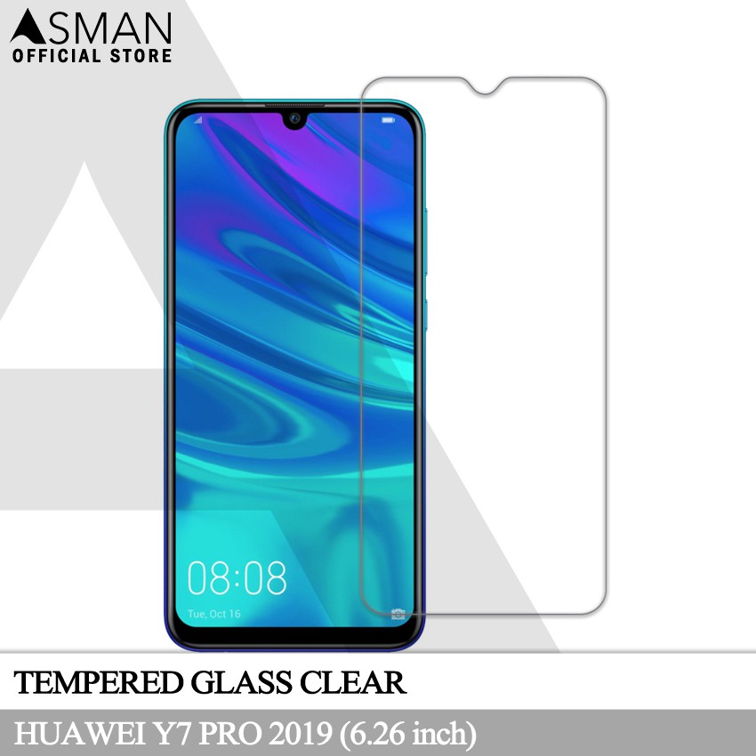 Tempered Glass Huawei Y7 Pro (2019) | Anti Gores Pelindung Layar Kaca - Bening