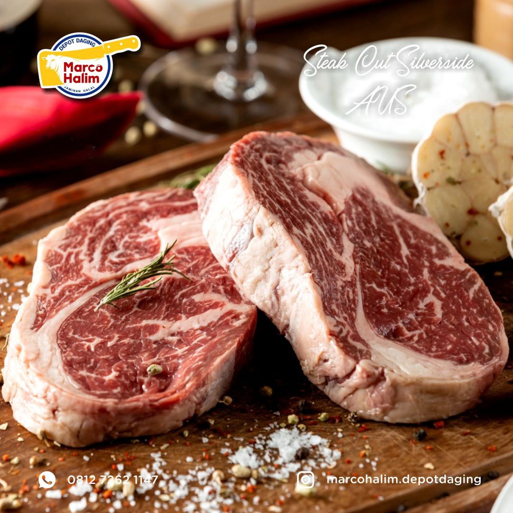 

Silverside Steak Cut Impor Premium USA 200 Gram