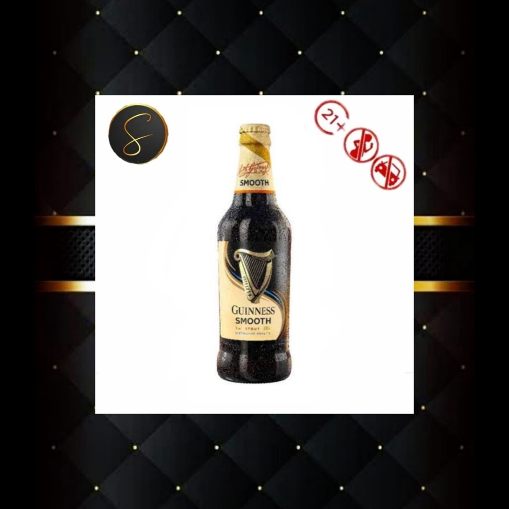 BIR HITAM GUINNESS SMOOTH 325ML PINT BOTOL