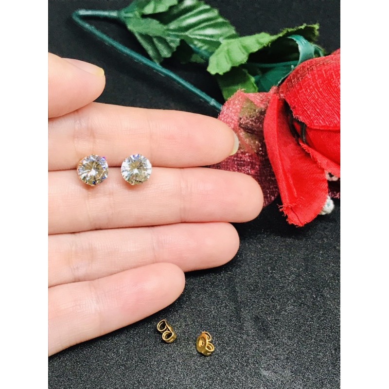 Anting Tusuk mata Emas Titanium anti karat