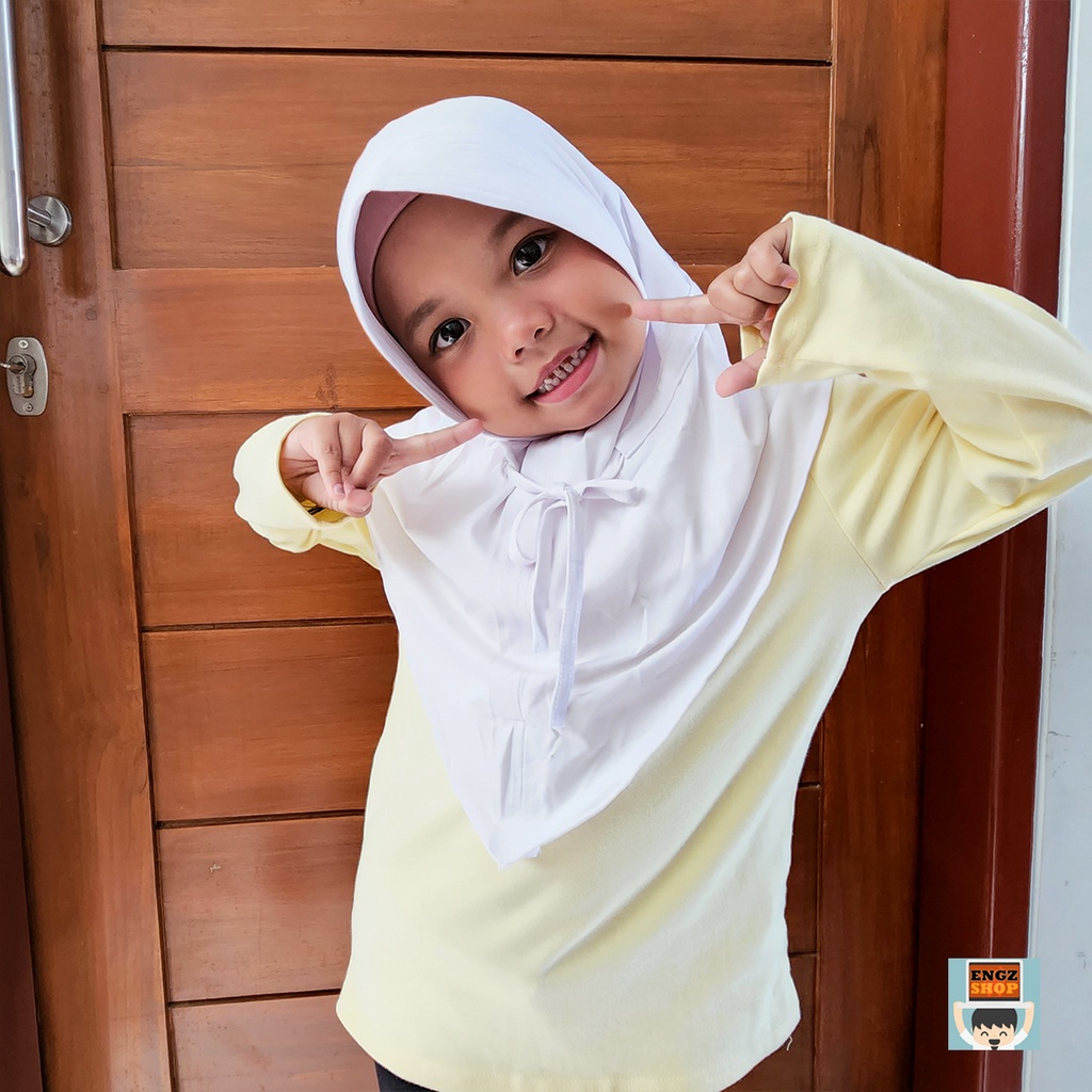 Bergo HIJAB Instan SD &amp; SMP / KERUDUNG SEKOLAH PUTIH