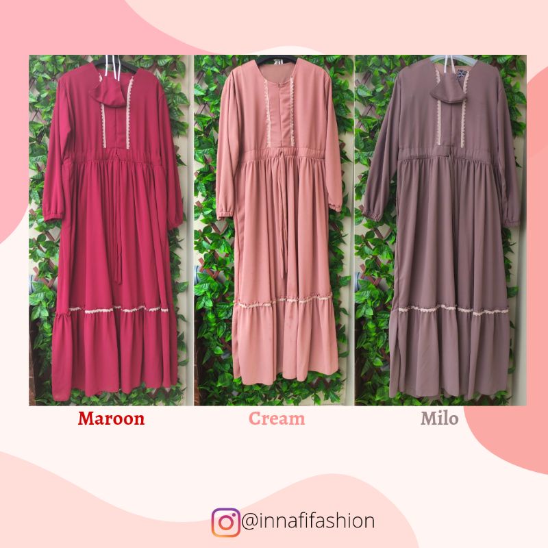 Gamis ceruty renda