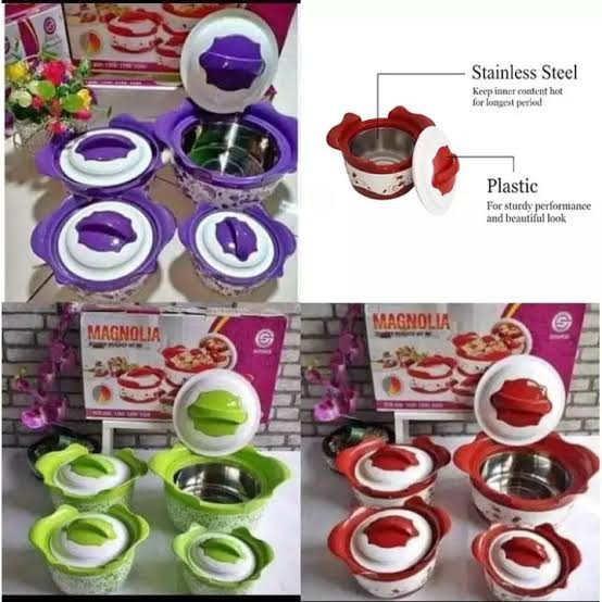 Food Warmer Magnolia / Panci Penghangat Makanan 1 Set