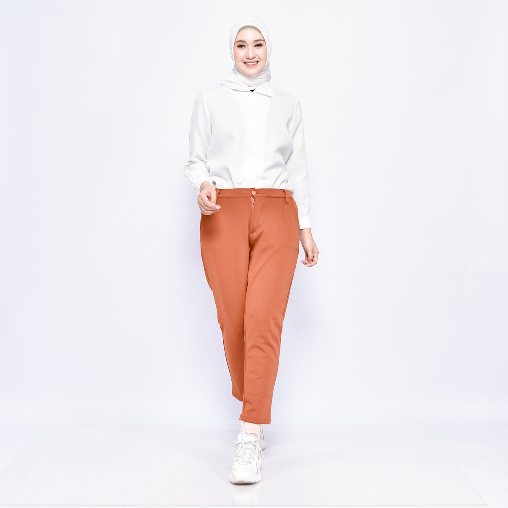 ZELINE PANTS SCUBA CELANA KANTOR DAILY PREMIUM B207