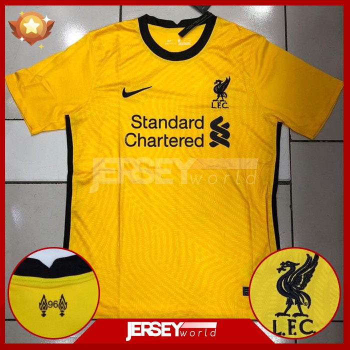 Jersey Liverpool GK Kiper Kuning 2020-2021 PREMIUM GRADE ORI - Ada Big Size XXL 2XL