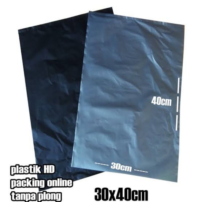 Kantong plastik kresek HD tanpa plong uk. 30x40 isi 100 lembar