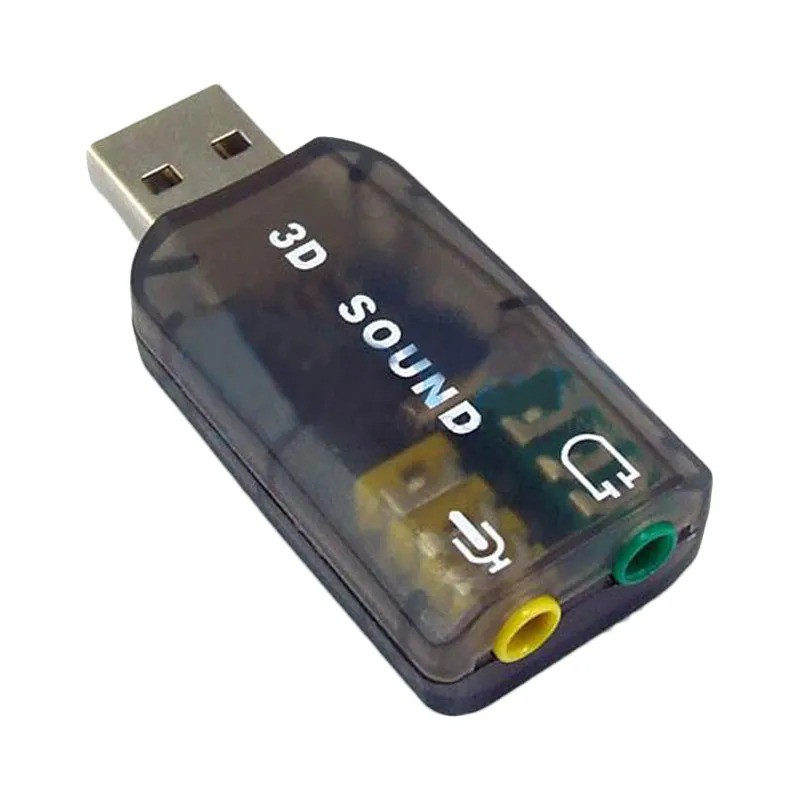 USB Sound Card 3D Adapter 5.1 Channel External Soundcard Audio