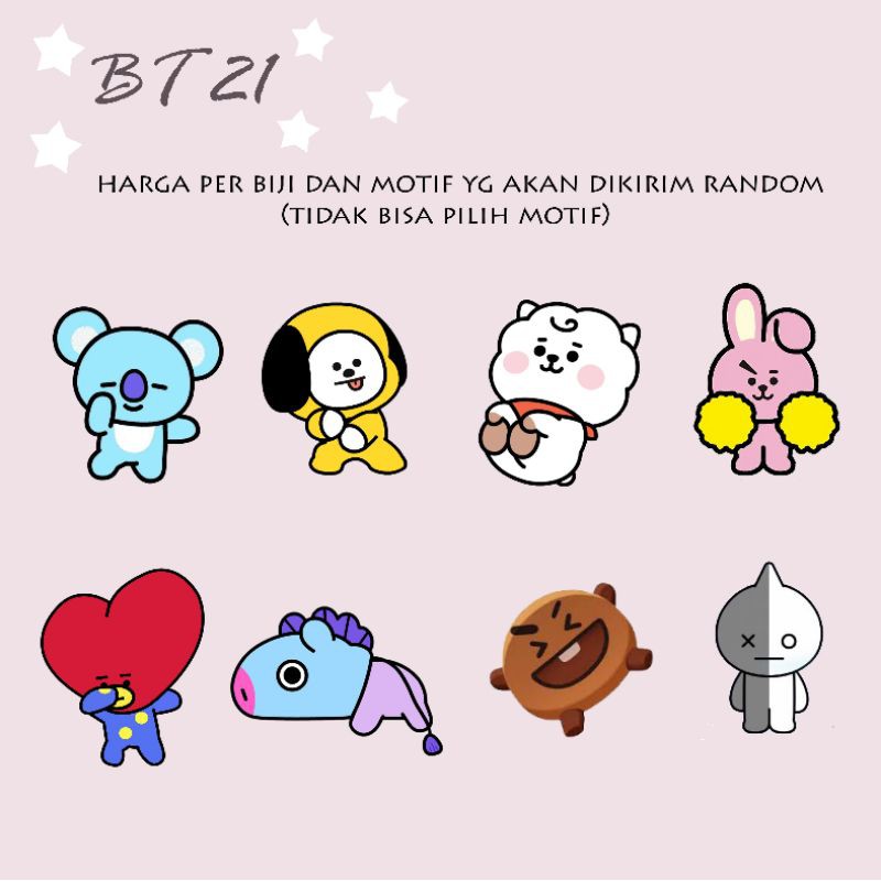 

STIKER LUCU MURAH BT 21 / STIKER ESTETIK BeTe 21 / STICKER TUMBLR / STICKER AESTHETIC