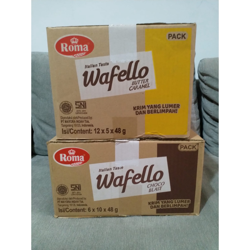 Wafello 2000 Sachet ( Renceng ) Wafer Roma DUS per KARTON