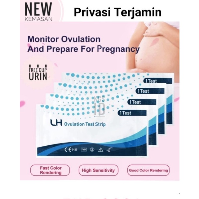 ⚡11.11⚡ LH Test - Tes Kesuburan - Strip Tes Masa Subur - Tes ovulasi strip biru - Ovulation Test Strip - ovutest strip biru - Strip Biru