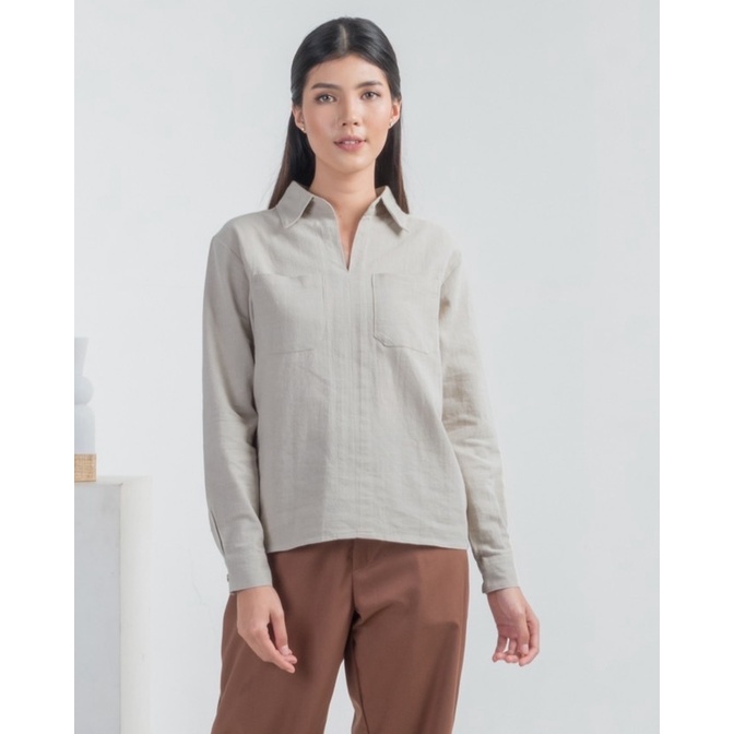 Myrubylicious POCKET LINEN SHIRT