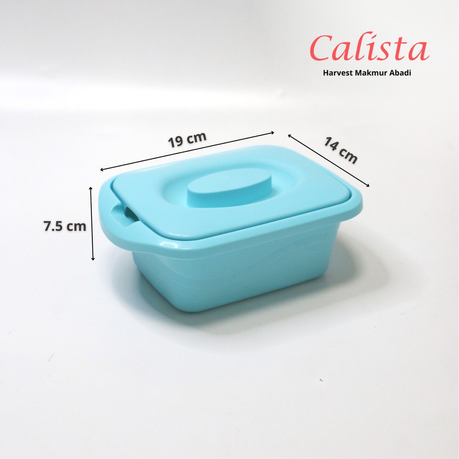 LT- [600 GR] Lotus Square Set isi 2pcs - Calista Tempat Saji Makanan